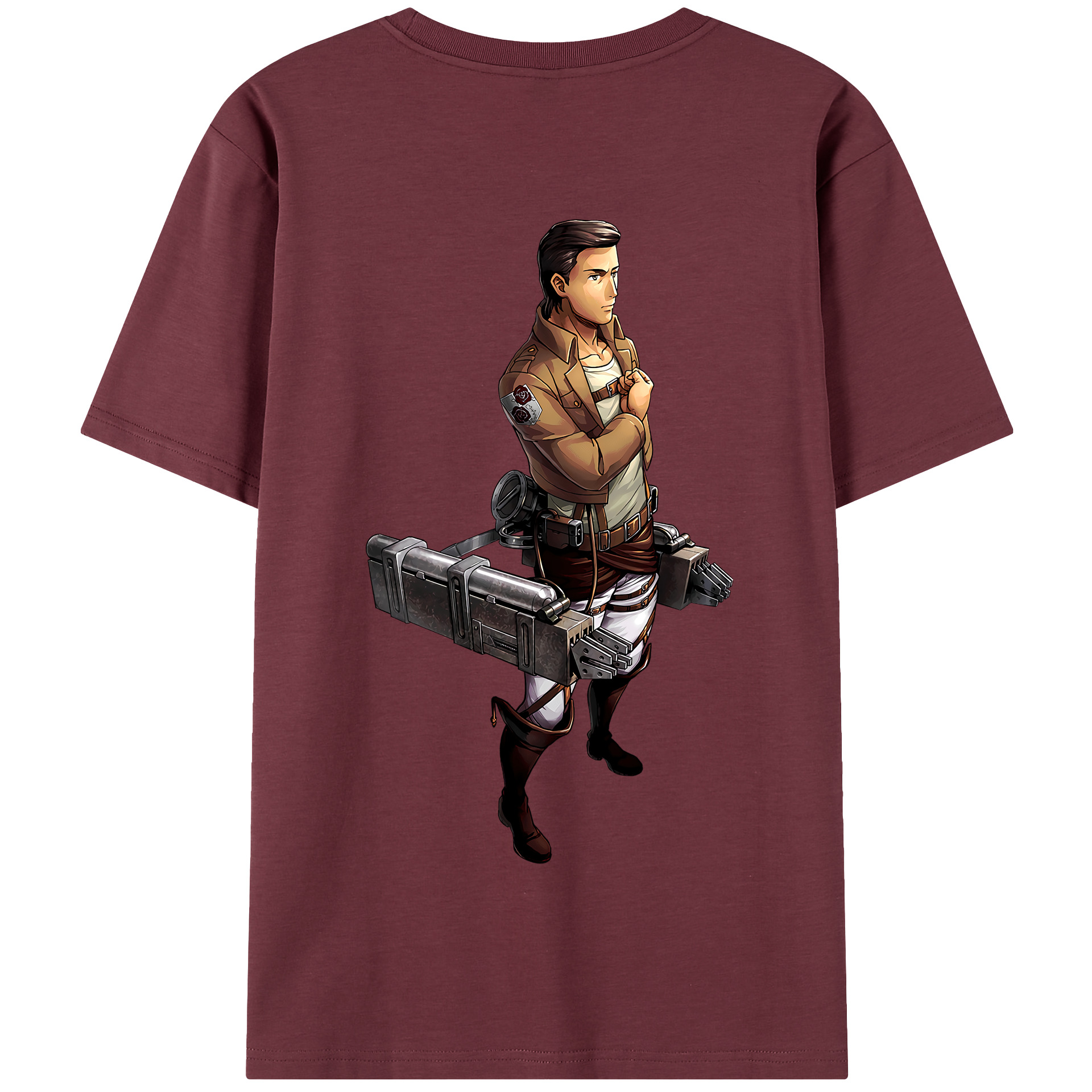 （画像用） 進撃の巨人 Attack on Titan 綿100％半袖Tシャツ（背面プリント）